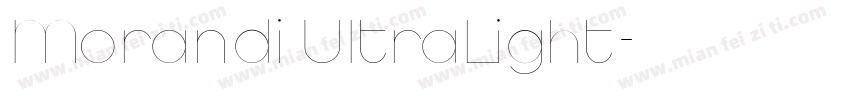 Morandi UltraLight字体转换